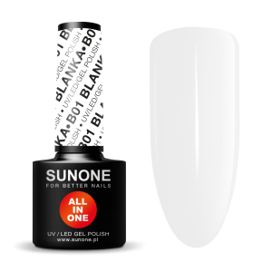 SUNONE ALL IN ONE - Lakier hybrydowy 3w1- B01 Blanka